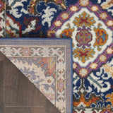 4' X 6' Blue And Ivory Power Loom Area Rug - Homeroots - Flyclothing LLC