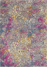 5' X 7' Pink And Ivory Coral Power Loom Area Rug - Homeroots - Flyclothing LLC