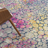 7' X 10' Pink And Ivory Coral Power Loom Area Rug - Homeroots - Flyclothing LLC