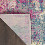 2' X 3' Blue And Pink Abstract Power Loom Area Rug - Homeroots - Flyclothing LLC