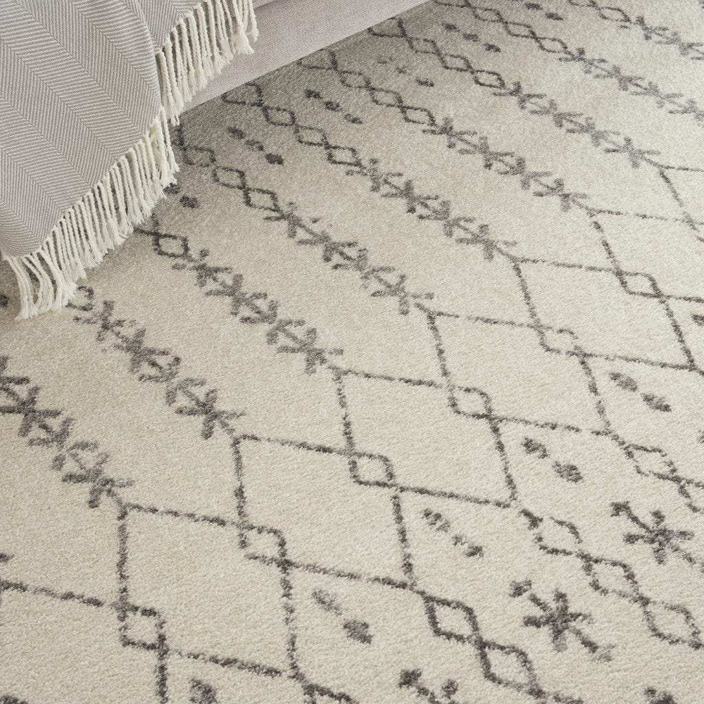 8' X 10' Gray Geometric Power Loom Area Rug - Homeroots - Flyclothing LLC