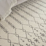 8' X 10' Gray Geometric Power Loom Area Rug - Homeroots - Flyclothing LLC