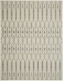 8' X 10' Gray Geometric Power Loom Area Rug - Homeroots