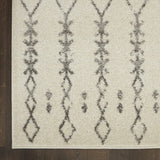 8' X 10' Gray Geometric Power Loom Area Rug - Homeroots