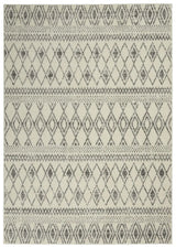 5' X 7' Gray Geometric Berber Power Loom Area Rug - Homeroots - Flyclothing LLC