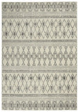 5' X 7' Gray Geometric Berber Power Loom Area Rug - Homeroots