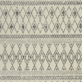 5' X 7' Gray Geometric Berber Power Loom Area Rug - Homeroots - Flyclothing LLC