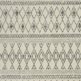 5' X 7' Gray Geometric Berber Power Loom Area Rug - Homeroots
