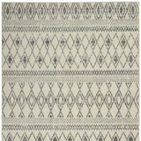 5' X 7' Gray Geometric Berber Power Loom Area Rug - Homeroots
