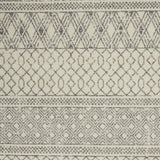 5' X 7' Gray Geometric Power Loom Area Rug - Homeroots