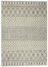 5' X 7' Gray Geometric Power Loom Area Rug - Homeroots - Flyclothing LLC