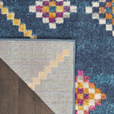5' X 7' Navy Blue Southwestern Berber Area Rug - Homeroots - Flyclothing LLC