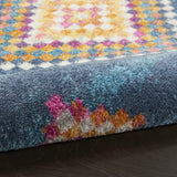 5' X 7' Navy Blue Southwestern Berber Area Rug - Homeroots - Flyclothing LLC