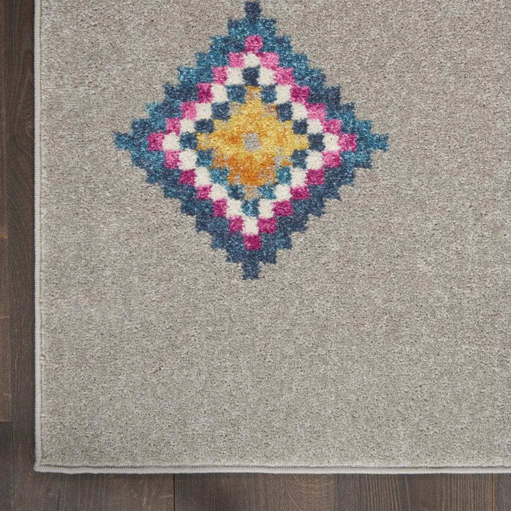 5' X 7' Gray Geometric Berber Area Rug - Homeroots - Flyclothing LLC
