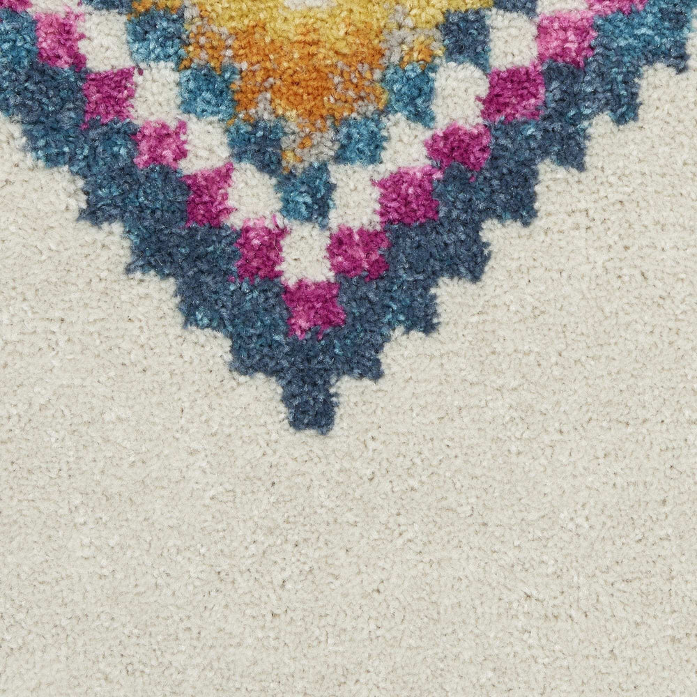 5' X 7' Ivory Geometric Berber Area Rug - Homeroots - Flyclothing LLC