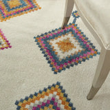5' X 7' Ivory Geometric Berber Area Rug - Homeroots - Flyclothing LLC