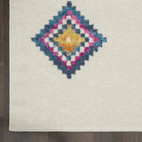 5' X 7' Ivory Geometric Berber Area Rug - Homeroots
