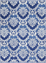 4' X 6' Blue Floral Dhurrie Area Rug - Homeroots - Flyclothing LLC