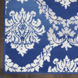 5' X 7' Blue Floral Dhurrie Area Rug - Homeroots - Flyclothing LLC