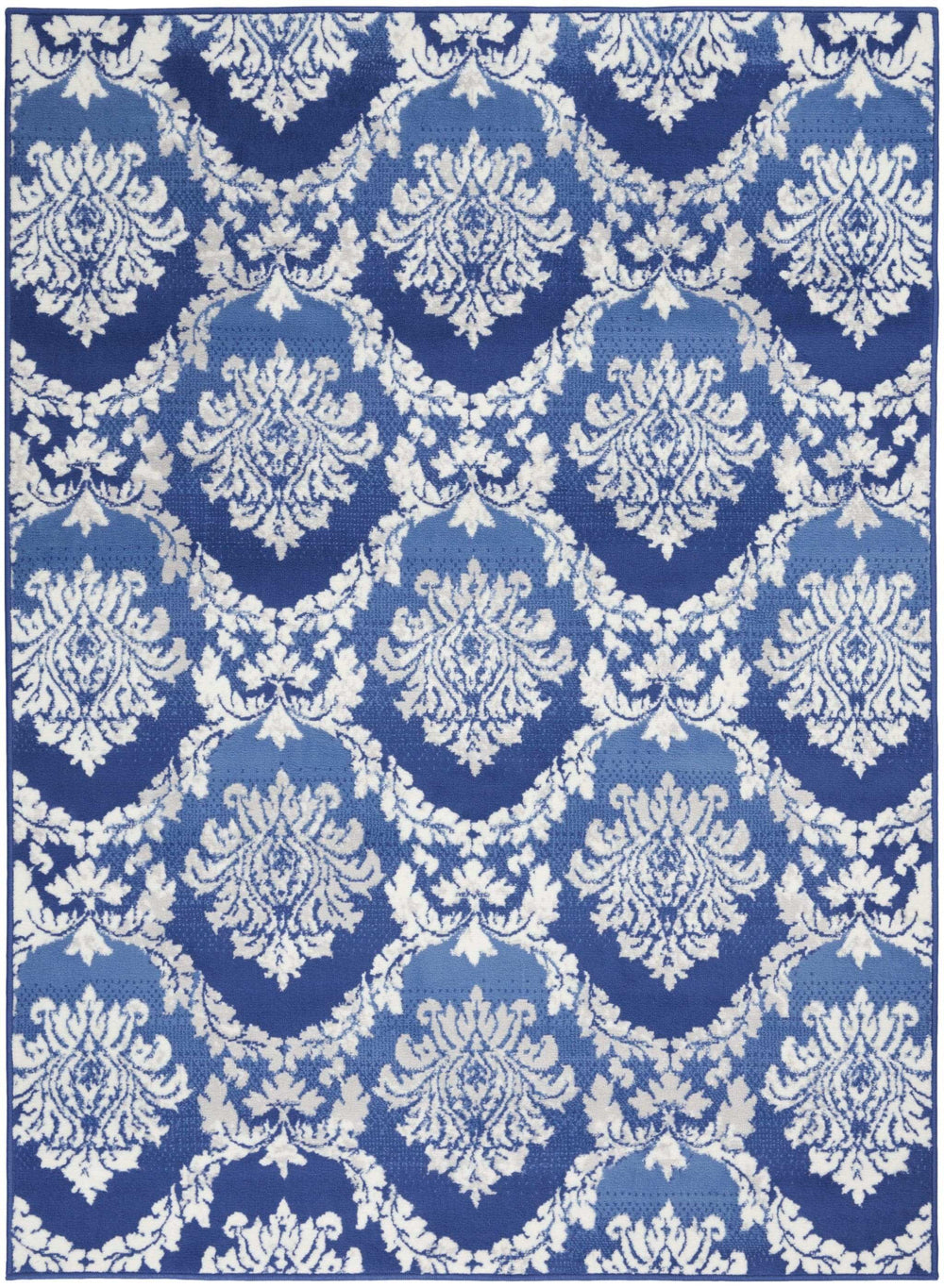 6' X 9' Blue Floral Dhurrie Area Rug - Homeroots - Flyclothing LLC