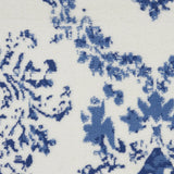 4' X 6' Blue And Ivory Floral Dhurrie Area Rug - Homeroots - Flyclothing LLC