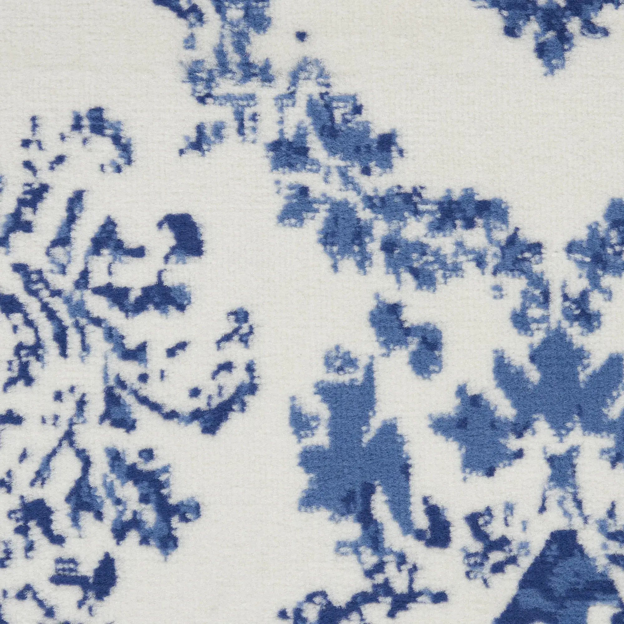4' X 6' Blue And Ivory Floral Dhurrie Area Rug - Homeroots - Flyclothing LLC