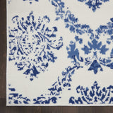 6' X 9' Blue And Ivory Floral Dhurrie Area Rug - Homeroots - Flyclothing LLC