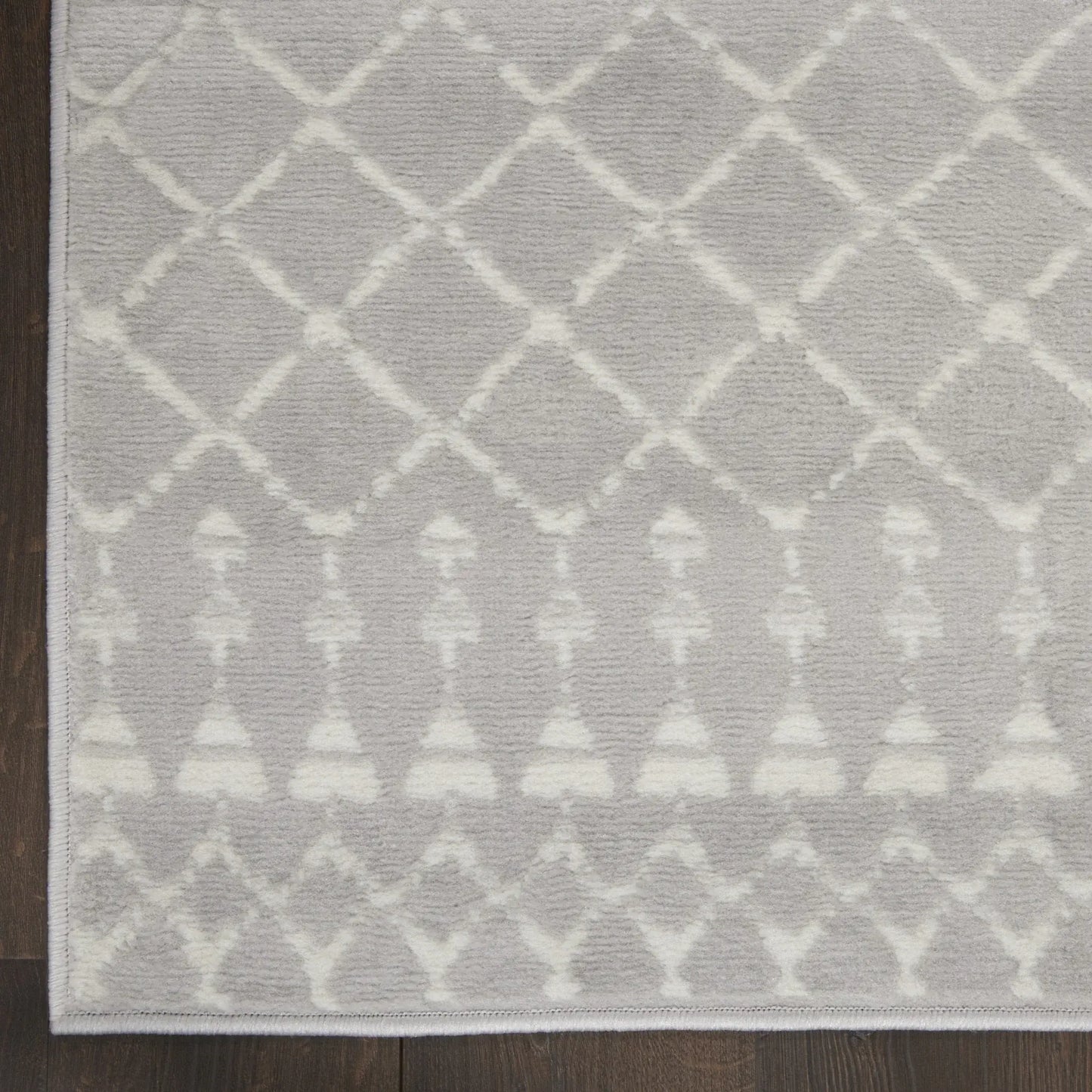 5' X 7' Gray Geometric Berber Area Rug - Homeroots - Flyclothing LLC