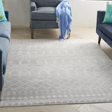 5' X 7' Gray Geometric Berber Area Rug - Homeroots