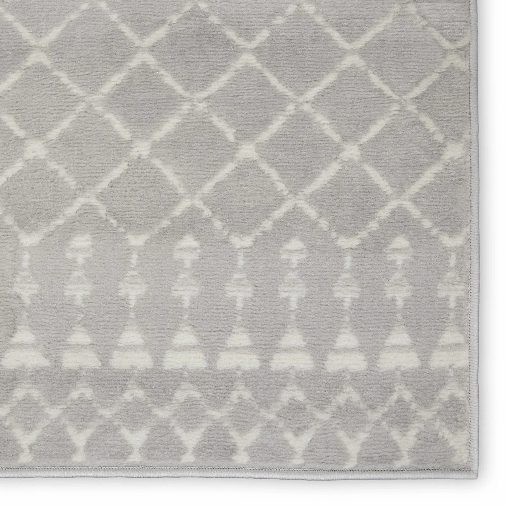 5' X 7' Gray Geometric Berber Area Rug - Homeroots - Flyclothing LLC