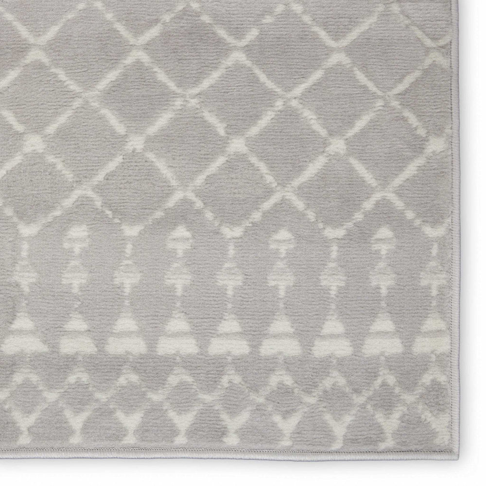 5' X 7' Gray Geometric Berber Area Rug - Homeroots - Flyclothing LLC