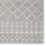 5' X 7' Gray Geometric Berber Area Rug - Homeroots