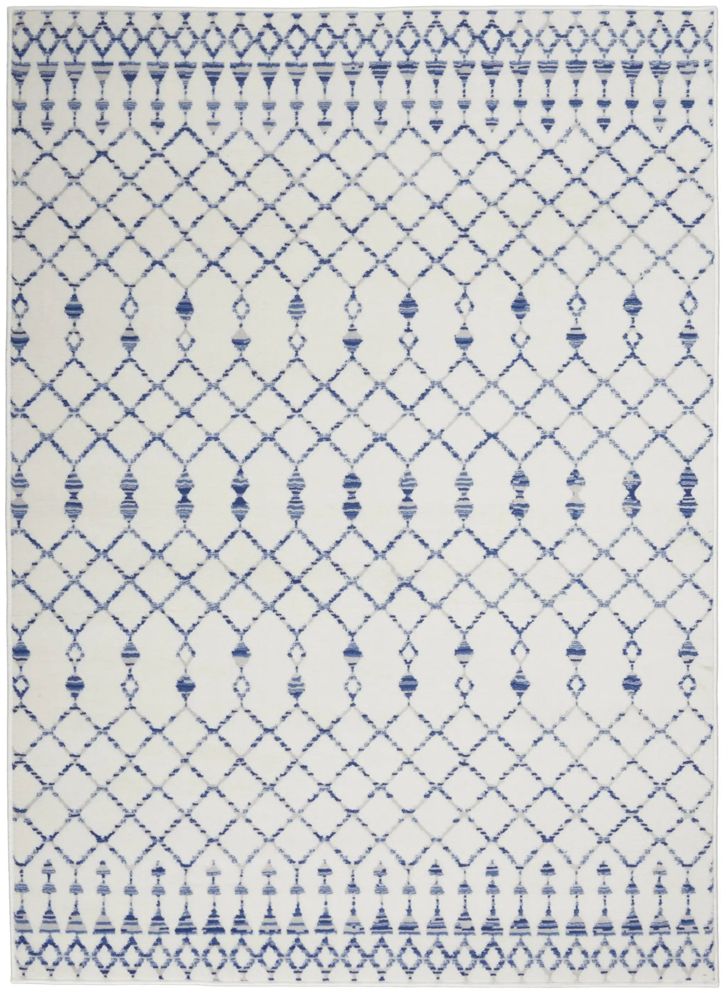 4' X 6' Ivory Geometric Berber Area Rug - Homeroots - Flyclothing LLC