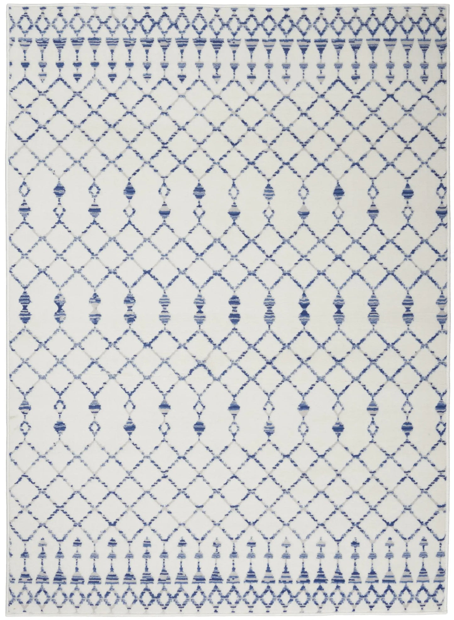 4' X 6' Ivory Geometric Berber Area Rug - Homeroots - Flyclothing LLC