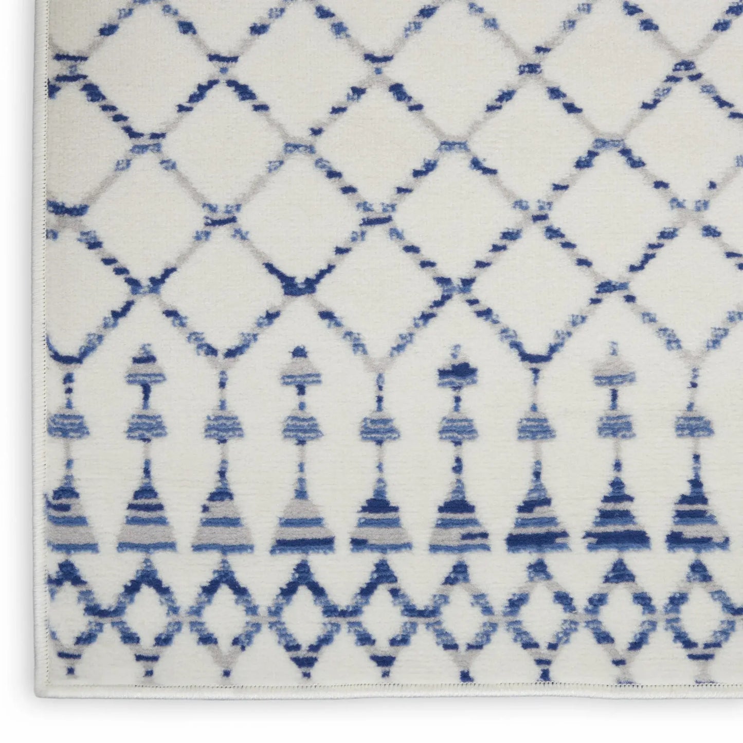 5' X 7' Ivory Geometric Berber Area Rug - Homeroots - Flyclothing LLC