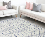 6' X 9' Ivory Geometric Berber Area Rug - Homeroots - Flyclothing LLC