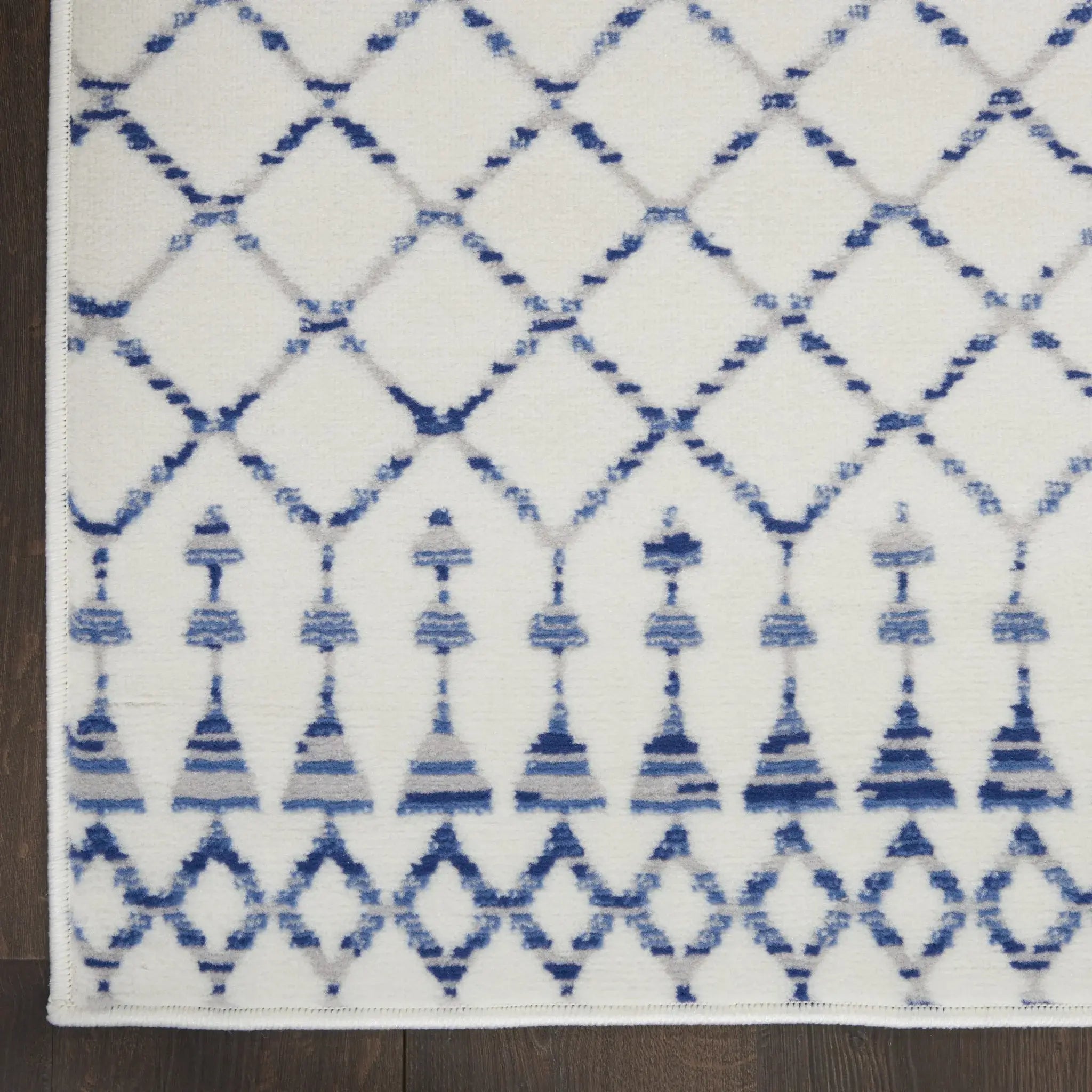 6' X 9' Ivory Geometric Berber Area Rug - Homeroots - Flyclothing LLC