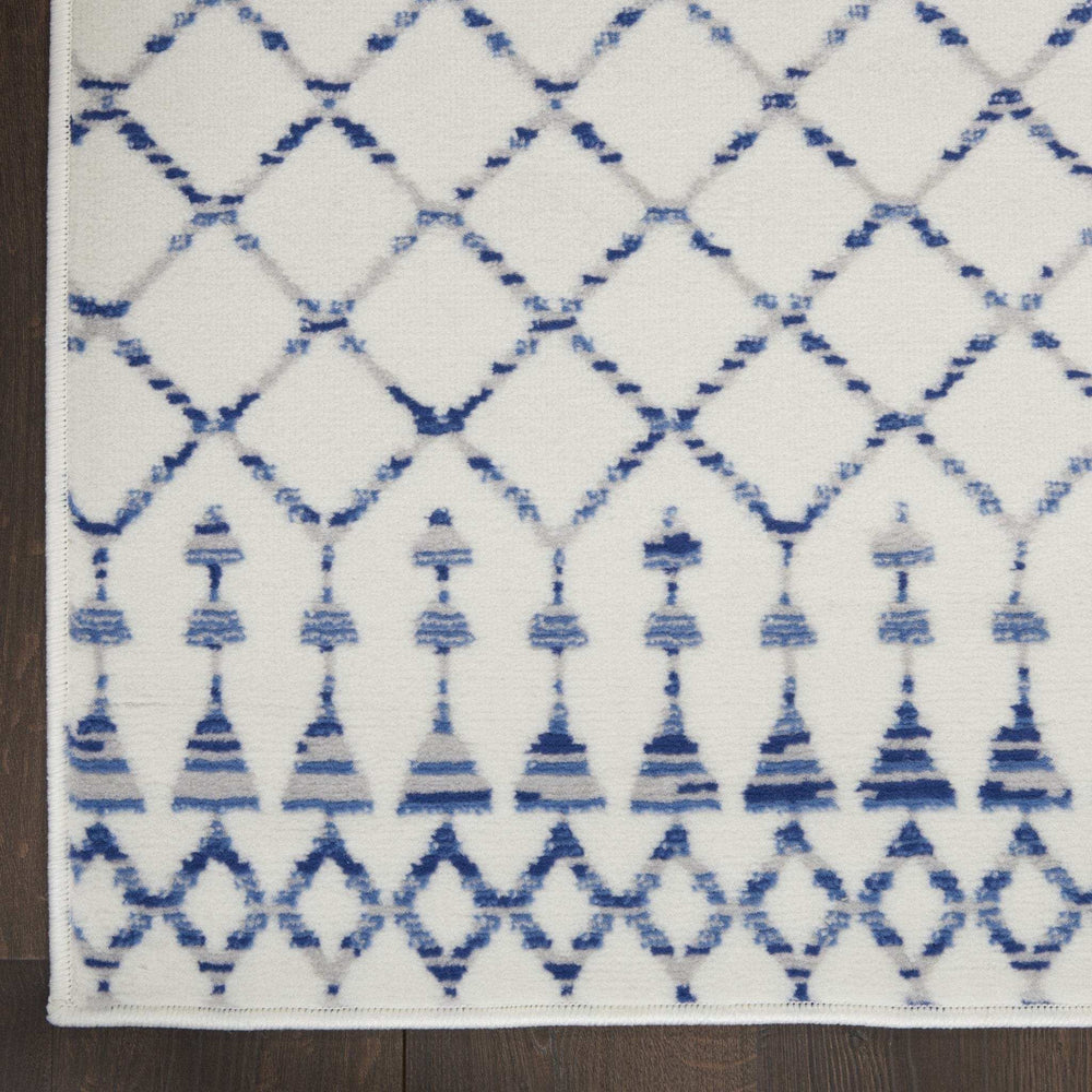 6' X 9' Ivory Geometric Berber Area Rug - Homeroots - Flyclothing LLC