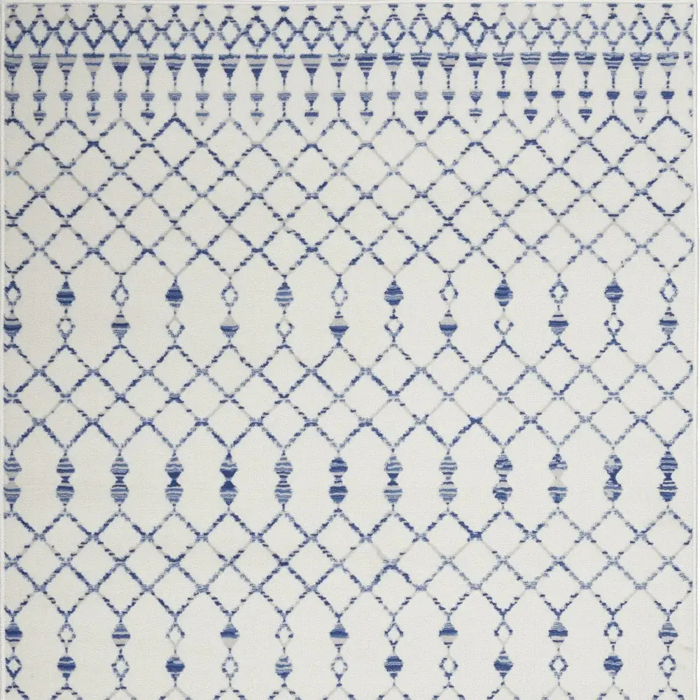 6' X 9' Ivory Geometric Berber Area Rug - Homeroots - Flyclothing LLC