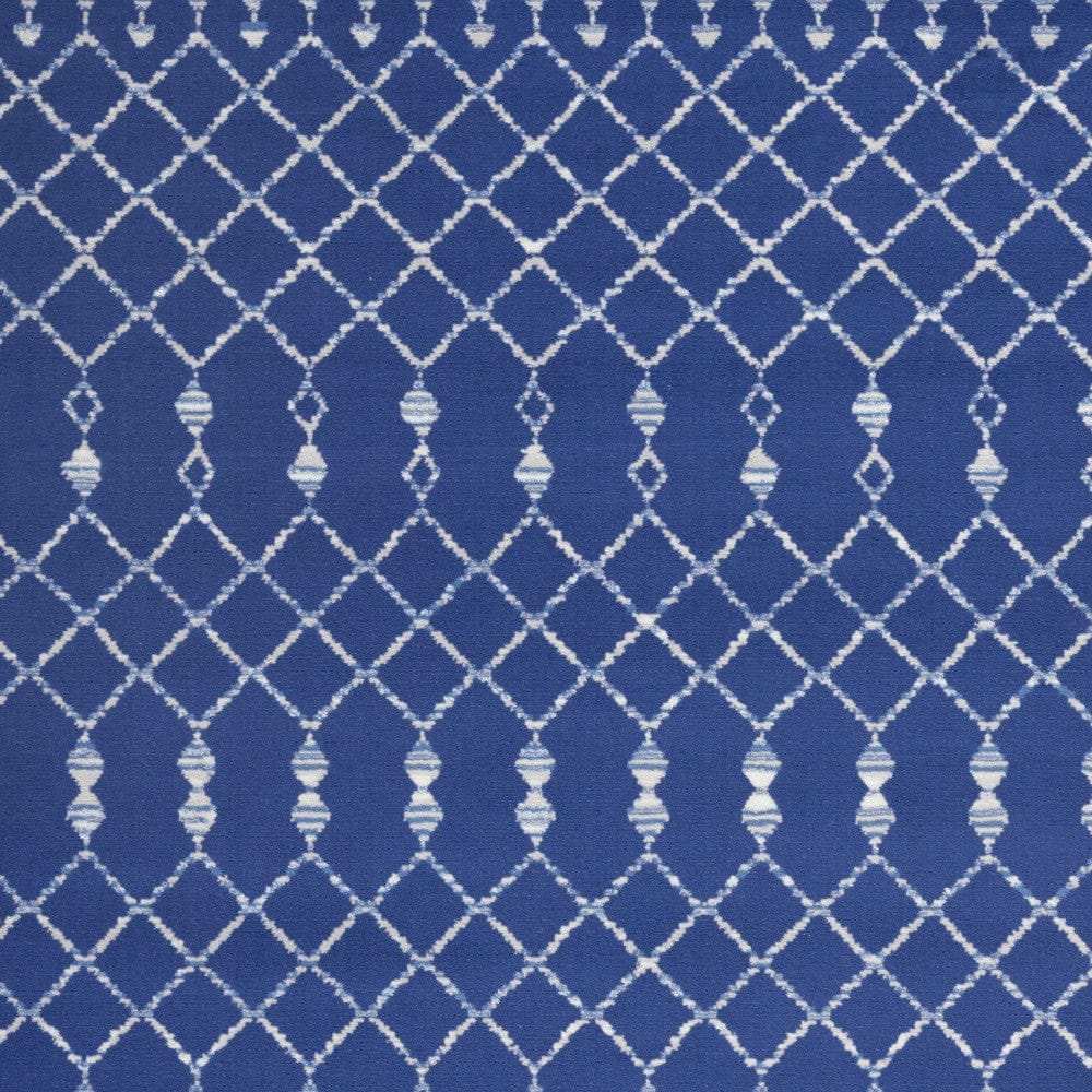 5' X 7' Navy Blue Geometric Berber Area Rug - Homeroots - Flyclothing LLC