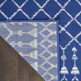 6' X 9' Navy Blue Geometric Berber Area Rug - Homeroots - Flyclothing LLC