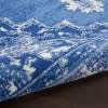 5' X 7' Navy Blue Floral Dhurrie Area Rug - Homeroots - Flyclothing LLC
