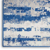 5' X 7' Blue And Ivory Ombre Dhurrie Area Rug - Homeroots - Flyclothing LLC