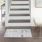 4' X 6' Blue Gray Abstract Dhurrie Area Rug - Homeroots - Flyclothing LLC