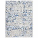 6' X 9' Blue Gray Abstract Dhurrie Area Rug - Homeroots - Flyclothing LLC