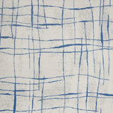 6' X 9' Blue And Ivory Abstract Dhurrie Area Rug - Homeroots - Flyclothing LLC