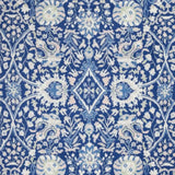 4' X 6' Navy Blue Floral Dhurrie Area Rug - Homeroots - Flyclothing LLC