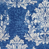 4' X 6' Blue And Ivory Floral Dhurrie Area Rug - Homeroots - Flyclothing LLC