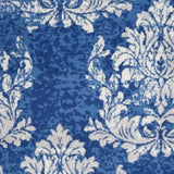 4' X 6' Blue And Ivory Floral Dhurrie Area Rug - Homeroots - Flyclothing LLC