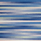 4' X 6' Blue And White Striped Dhurrie Area Rug - Homeroots - Flyclothing LLC
